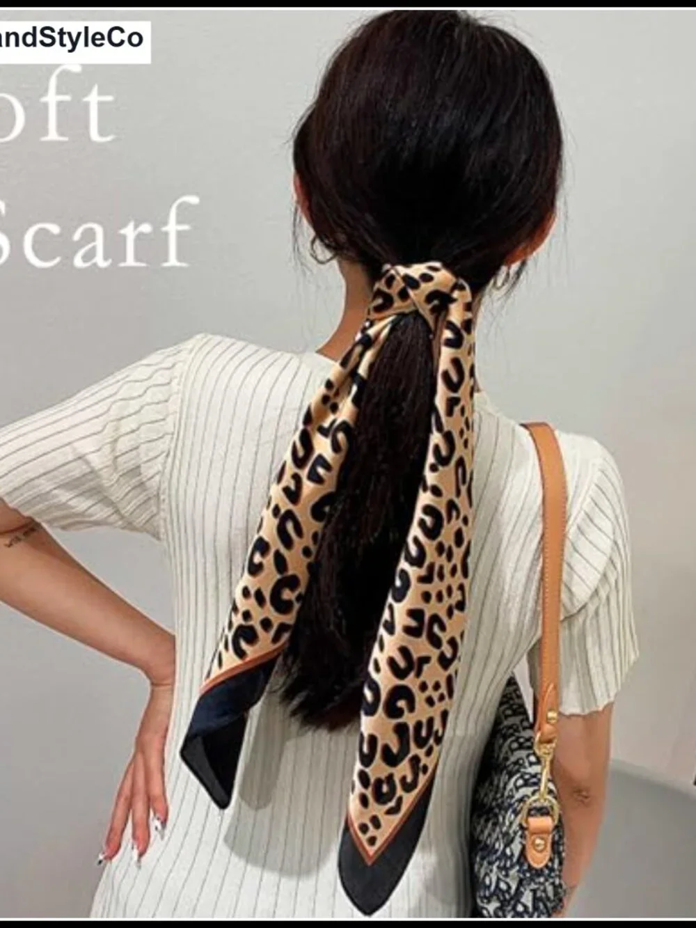 Silk Satin Hair Bandana Scarf Lightweight Head Scarf Neck Scarf for Women